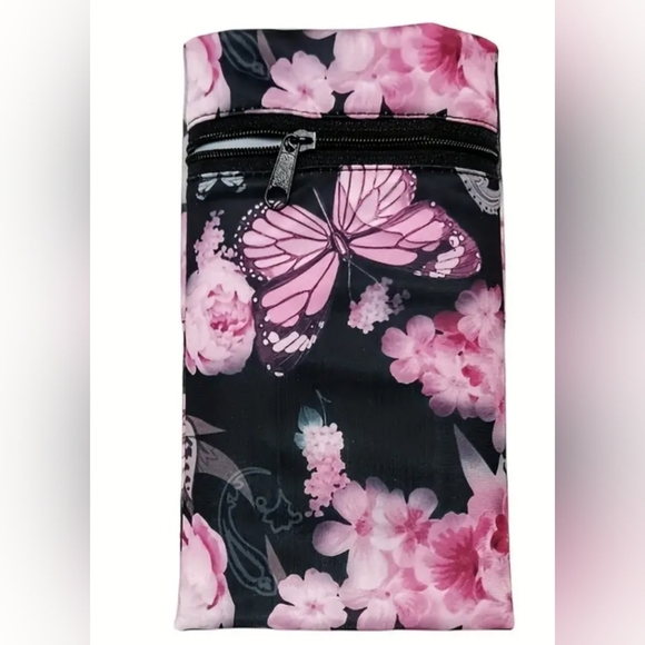 2/$30 Y2K Floral Barbiecore Pink Butterfly Wearable Running Pouch Preppy(#0136) - Picture 2 of 8